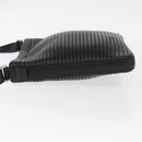 Salvatore Ferragamo Gancini Shoulder Bag Leather Black Silver Auth gh1244-4