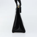 Salvatore Ferragamo Vala Hand Bag Leather Black Gold Auth gh1245-5