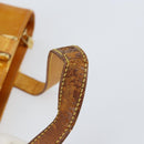 LOUIS VUITTON Monogram Vernis Houston Hand Bag Beige M91004 LV Auth gh1246-10