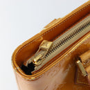 LOUIS VUITTON Monogram Vernis Houston Hand Bag Beige M91004 LV Auth gh1246-19