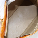 LOUIS VUITTON Monogram Vernis Houston Hand Bag Beige M91004 LV Auth gh1246-11