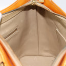 LOUIS VUITTON Monogram Vernis Houston Hand Bag Beige M91004 LV Auth gh1246-21