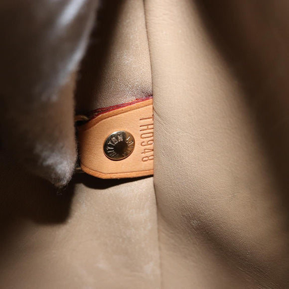 LOUIS VUITTON Monogram Vernis Houston Hand Bag Beige M91004 LV Auth gh1246