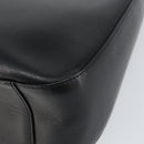 BURBERRY Shoulder Bag Leather Black Silver Auth gh1248-10