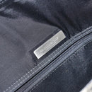 BURBERRY Shoulder Bag Leather Black Silver Auth gh1248-10