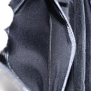 BURBERRY Shoulder Bag Leather Black Silver Auth gh1248-19