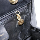 Salvatore Ferragamo Vala Hand Bag Leather Black Gold Auth gh1249-19