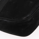 Salvatore Ferragamo Vala Shoulder Bag Suede Black Gold Auth gh1251-10