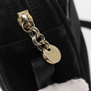 Salvatore Ferragamo Vala Shoulder Bag Suede Black Gold Auth gh1251-14