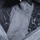 Salvatore Ferragamo Vala Shoulder Bag Suede Black Gold Auth gh1251-17