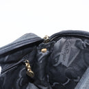 Salvatore Ferragamo Vala Shoulder Bag Suede Black Gold Auth gh1251-18