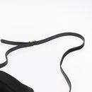 Salvatore Ferragamo Vala Shoulder Bag Suede Black Gold Auth gh1251-8