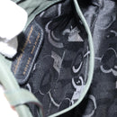 Salvatore Ferragamo Vala Shoulder Bag Suede Khaki Gold Auth gh1252-19