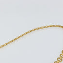 Salvatore Ferragamo Gancini Chain Shoulder Bag Leather Bordeaux Gold Auth gh1253-8