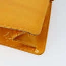 LOUIS VUITTON Monogram Vernis Mini Forsythe Hand Bag Jaune M91114 LV Auth gh1254-16