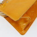 LOUIS VUITTON Monogram Vernis Mini Forsythe Hand Bag Jaune M91114 LV Auth gh1254-17