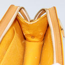 LOUIS VUITTON Monogram Vernis Mini Forsythe Hand Bag Jaune M91114 LV Auth gh1254-20