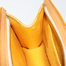 LOUIS VUITTON Monogram Vernis Mini Forsythe Hand Bag Jaune M91114 LV Auth gh1254-21