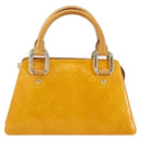 LOUIS VUITTON Monogram Vernis Mini Forsythe Hand Bag Jaune M91114 LV Auth gh1254-13