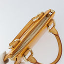 LOUIS VUITTON Monogram Vernis Mini Forsythe Hand Bag Jaune M91114 LV Auth gh1254-6