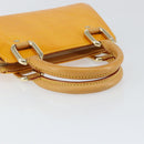 LOUIS VUITTON Monogram Vernis Mini Forsythe Hand Bag Jaune M91114 LV Auth gh1254-7