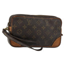 LOUIS VUITTON Monogram Marly Dragonne PM Clutch Bag M51827 LV Auth gh1256-1