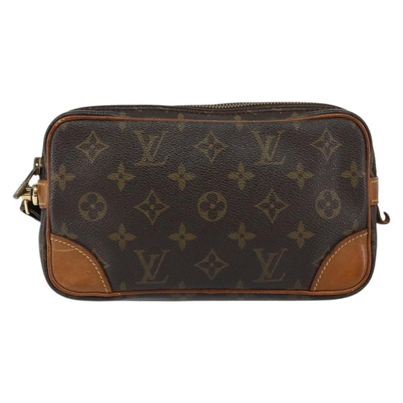 LOUIS VUITTON Monogram Marly Dragonne PM Clutch Bag M51827 LV Auth gh1256