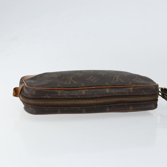 LOUIS VUITTON Monogram Marly Dragonne PM Clutch Bag M51827 LV Auth gh1256