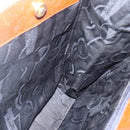 Salvatore Ferragamo Embossing Vala Tote Bag Leather Brown Gold Auth gh1259-18