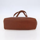 Salvatore Ferragamo Embossing Vala Tote Bag Leather Brown Gold Auth gh1259-9