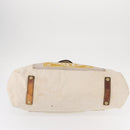 LOUIS VUITTON Cruise Line Globe Shopper GM Bag Canvas Beige M95110 Auth gh1261-6