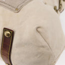 LOUIS VUITTON Cruise Line Globe Shopper GM Bag Canvas Beige M95110 Auth gh1261-16