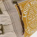 LOUIS VUITTON Cruise Line Globe Shopper GM Bag Canvas Beige M95110 Auth gh1261-10