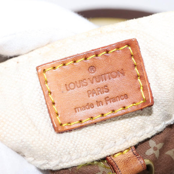 LOUIS VUITTON Cruise Line Globe Shopper GM Bag Canvas Beige M95110 Auth gh1261