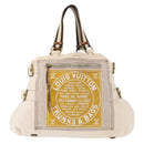 LOUIS VUITTON Cruise Line Globe Shopper GM Bag Canvas Beige M95110 Auth gh1261-13