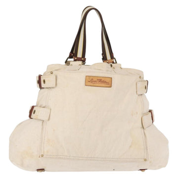 LOUIS VUITTON Cruise Line Globe Shopper GM Bag Canvas Beige M95110 Auth gh1261 - 0