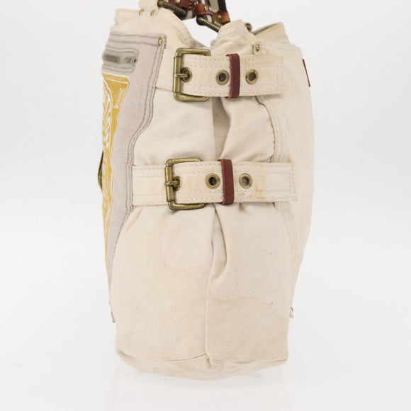 LOUIS VUITTON Cruise Line Globe Shopper GM Bag Canvas Beige M95110 Auth gh1261