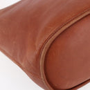 Coach Shoulder Bag Leather Brown Gold Auth gh1263-11