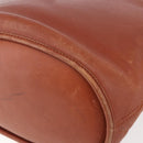 Coach Shoulder Bag Leather Brown Gold Auth gh1263-12