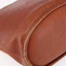 Coach Shoulder Bag Leather Brown Gold Auth gh1263-13