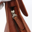 Coach Shoulder Bag Leather Brown Gold Auth gh1263-15