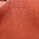 Coach Shoulder Bag Leather Brown Gold Auth gh1263-16