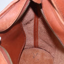 Coach Shoulder Bag Leather Brown Gold Auth gh1263-19