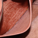 Coach Shoulder Bag Leather Brown Gold Auth gh1263-20