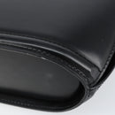 BALLY Hand Bag Leather Black Gold Auth gh1264-8