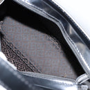 BALLY Hand Bag Leather Black Gold Auth gh1264-11