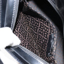 BALLY Hand Bag Leather Black Gold Auth gh1264-22