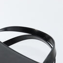 BALLY Hand Bag Leather Black Gold Auth gh1264-14