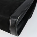 Salvatore Ferragamo Gancini Shoulder Bag Leather Black Gold Auth gh1266-13