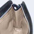 Christian Dior Trotter Canvas Clutch Bag Navy Silver Auth gh1267-15